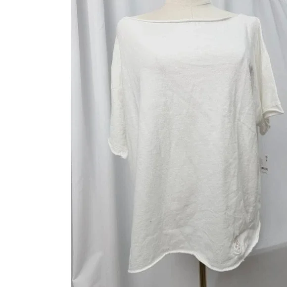 NWT! Free People Women's Slam Dunk Tee White SMALL - Picture 6 of 12